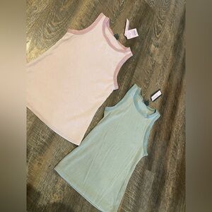 2 Wild Fable Womens XS Sage Green & Muave Tank Tops (22)